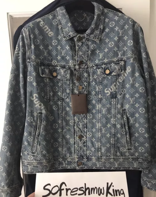 Supreme x Louis Vuitton Jacquard Denim Trucker Jacket