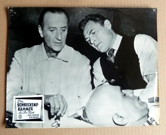Schreckenskammer des Dr. Thosti * Rathbone AUSHANGFOTO #27 EA ´57 Lugosi Chaney