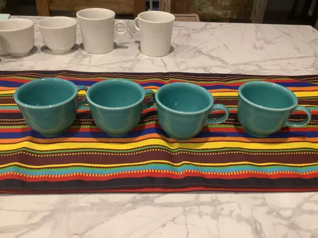 Fiesta Fiestaware Set Of 4 Homer Laughlin Coffee Tea Cups