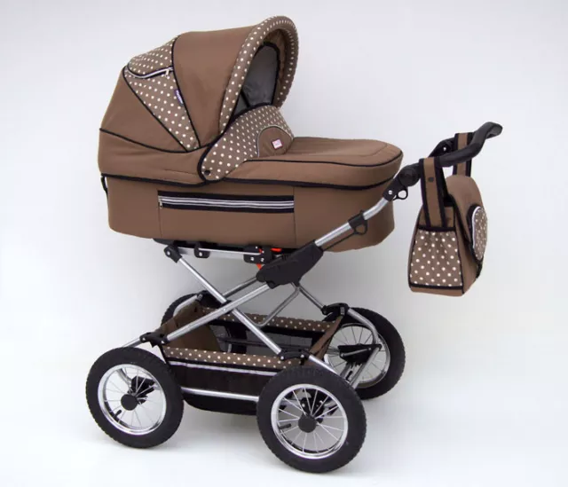 Fanari Carrozzina Baby Fashion 3in1 Navicella+Passeggino+Sedile per Auto 3