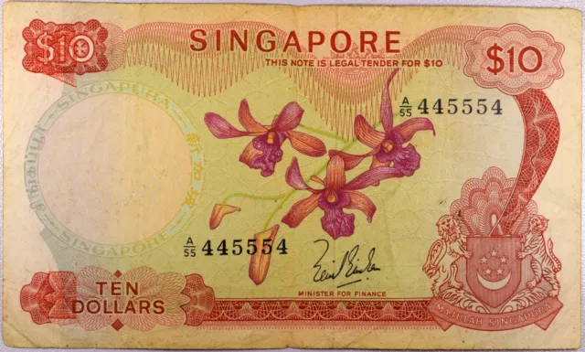 Singapore Banknote 10 Dollars