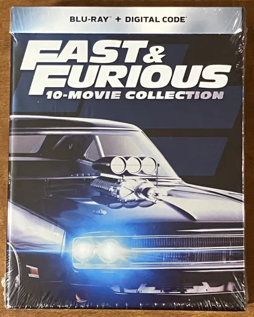 Fast & Furious 10-Movie Collection (Blu-ray, 10 Disc, Box Set)