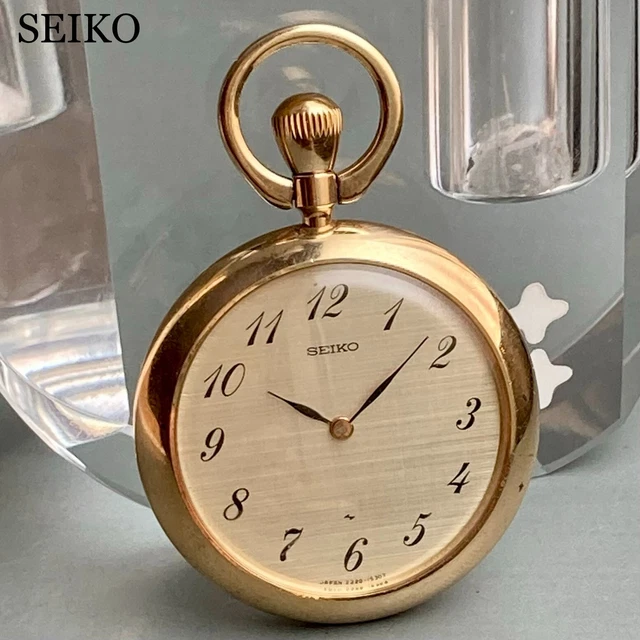 SEIKO VINTAGE POCKET watch 1975 manual mechanical 24 jewels works Japan