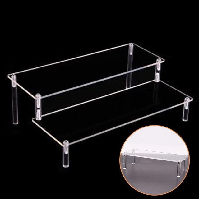 Escalera acrílica transparente 30 5x10 cm para accesorios y cosmética