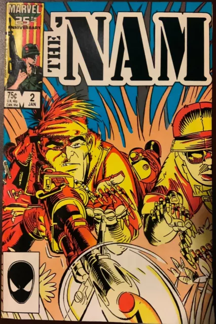 Lot of 3 Marvel Comics The NAM #1, #2, #3, Dec 1985, Jan & Feb 1986