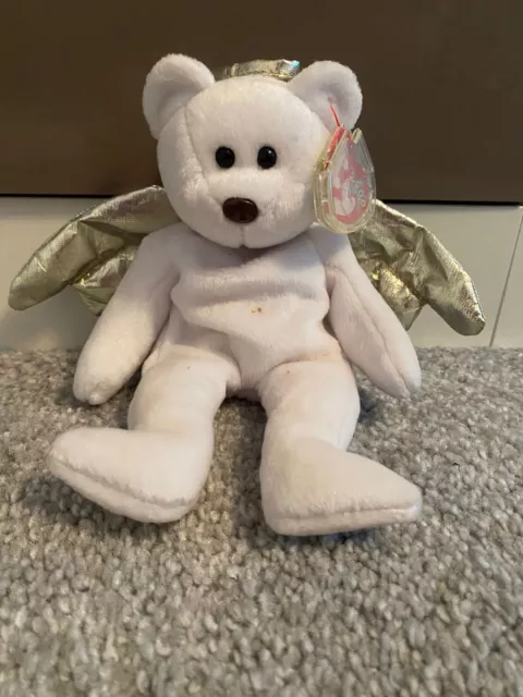 Ty Beanie Babies  - Halo II with Brown Nose And Tag Errors ! RARE !