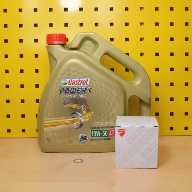 Ducati 916 Tutti Modelli Olio Originale Olio Castrol Power1 Racing 10w50 Monster