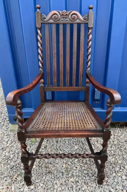 Antique Oak Armchair From Early 20th Century Beautiful Chair