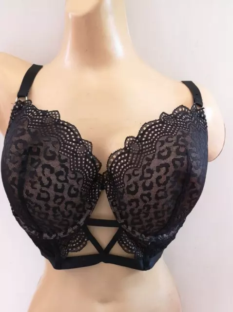 CHAINSTORE BLACK UNDERWIRED MOULDED T SHIRT BRA SIZE 36D CUP