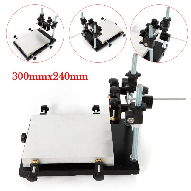 300x240 mm Manual Solder Paste Printer Stencil Printing Platform Machine