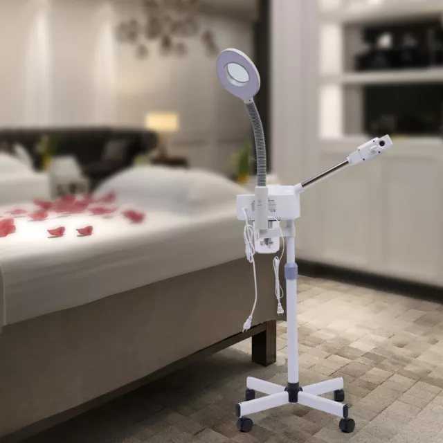 Facial Steamer and LED 5x Magnifying Lamp Hot Ozone Beauty Salon Spa Equipment