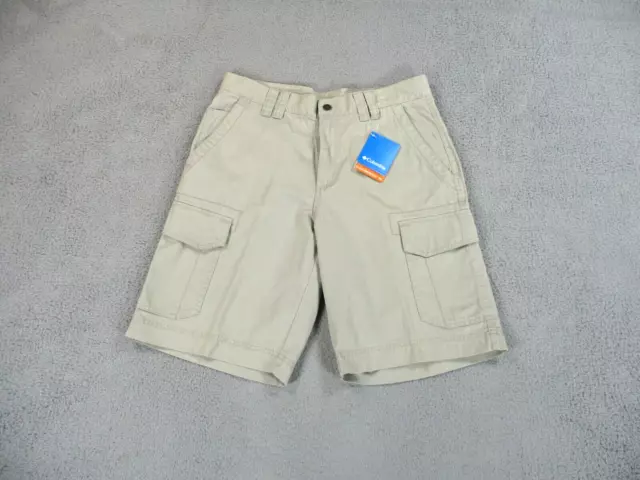 Columbia Shorts Mens 34 Brown Cargo Khaki Outdoors Hike Golf Camp Casual Cotton