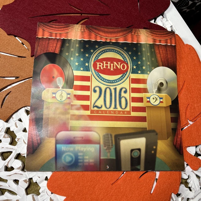 RHINO RECORDS 2016 Calendar 12x12 Grateful Dead Bowie Ramones Doors