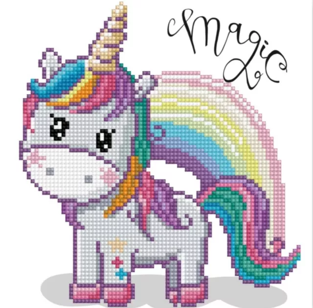 Diamond Dotz “Magic Rainbow” 5D Diamond Painting, Diamond Art Kit, Unicorn