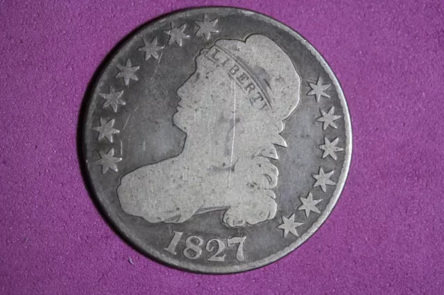 ESTATE FIND 1827 - Capped Bust Half Dollar!!  #K42119