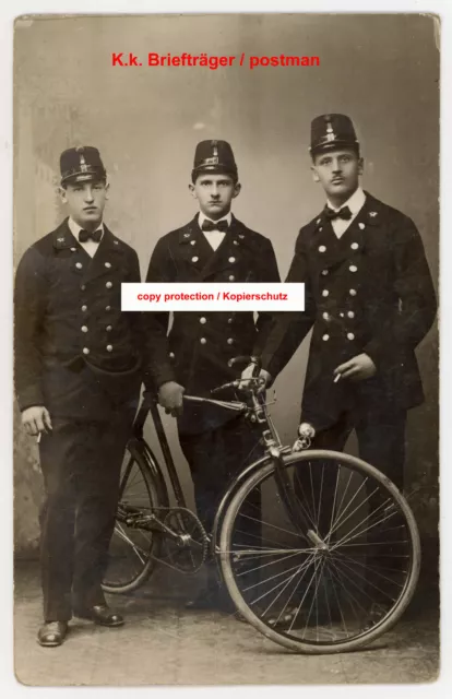 K.u.k Foto Postbote,Briefträger,Fahrrad,Post,Dienstrad,kuk photo postman,bicycle