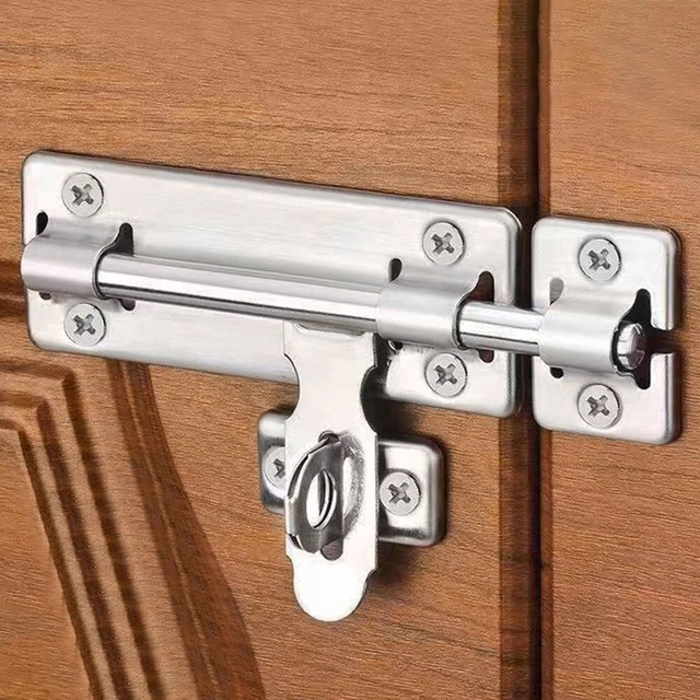 For Cassetto Chiusura Sportello Porta Bullone Blocco Argento Acciaio Inox