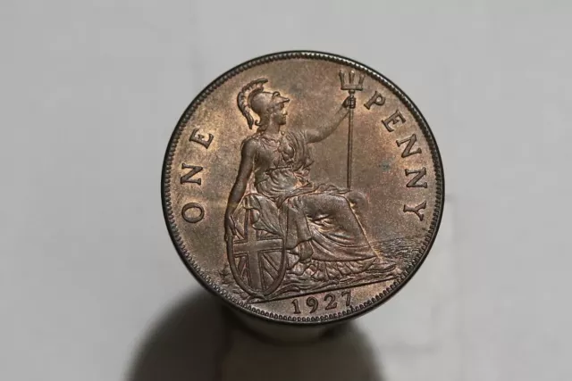 🧭 🇬🇧 Uk Gb Penny 1927 High Grade B52 #5096