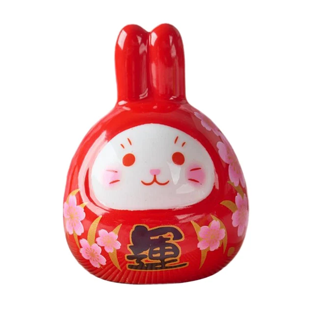Statue de Lapin Créative En Céramique Petit Lapin Figurine œuvre Ornement de
