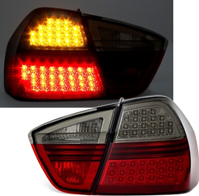 RÜCKLEUCHTEN SET für 3er BMW E90-8/08 Limo BLACKLINE ROT SMOKE HECKLEUCHTEN 