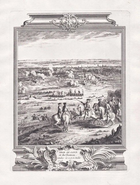 Gent Gand Belgium Belgique Belgien gravure Kupferstich engraving 1760