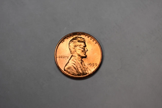 1959 P Lincoln Memorial Penny Brilliant Uncirculated (From Roll) BU