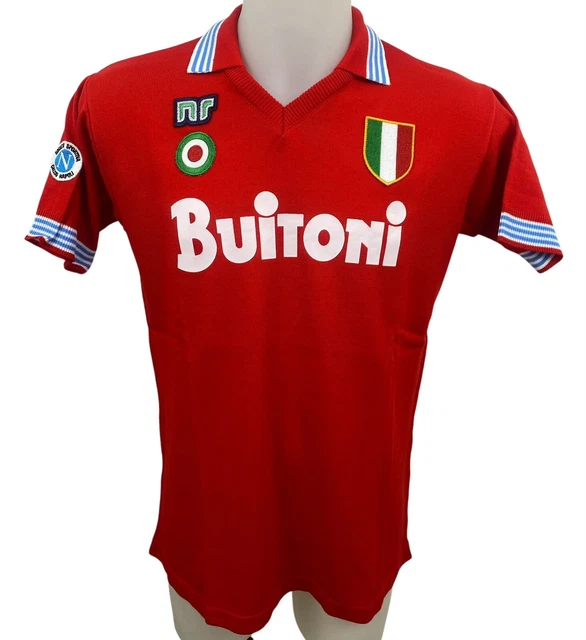 MAGLIA SHIRT CALCIO NAPOLI 88/89 ENNERRE JERSEY MARADONA NR