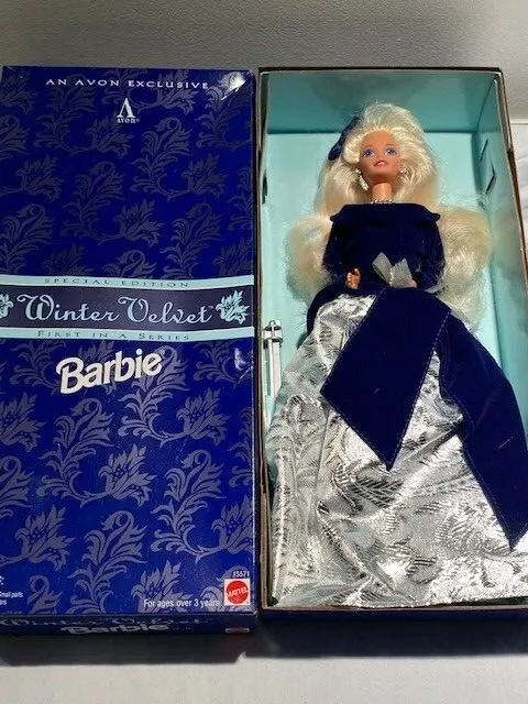 Barbie Winter Velvet Avon Exclusive Doll 12" Special Edition 15571 Mattel 1995