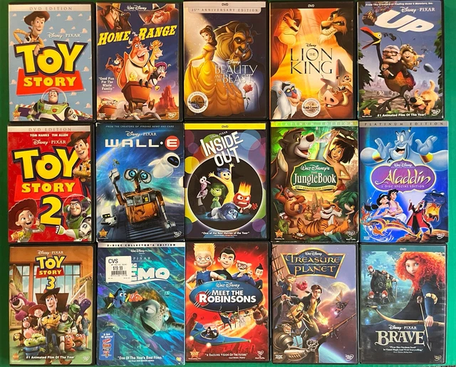 Oop Walt Disney Pixar 15 Dvd Lot Animated Family Childrens Wall-E Toy Story More