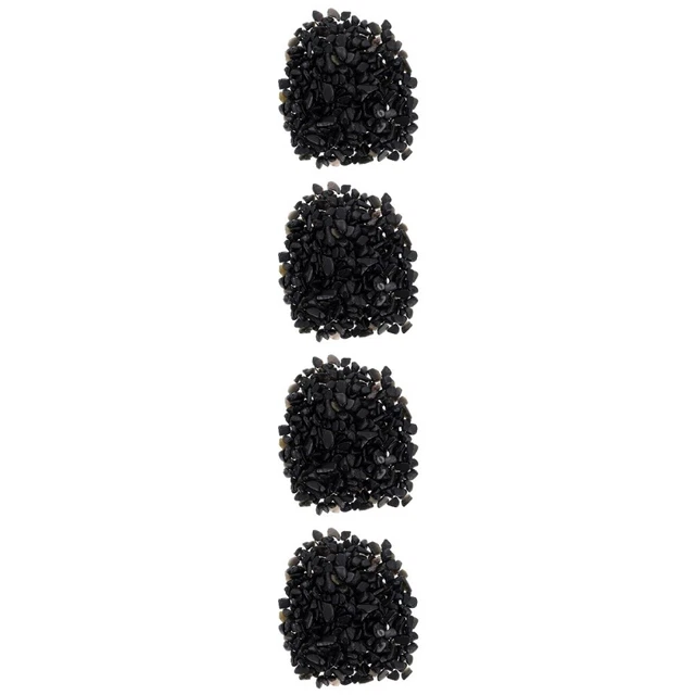 4 juegos de piedras de playa de obsidiana tanque de guijarros rocas de río