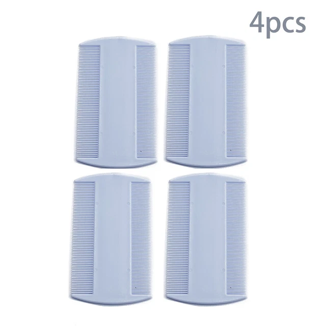 Plastic Double Sided Fine Tooth Head Lice Hair Pet Cat Dog Cleaning Supplies
