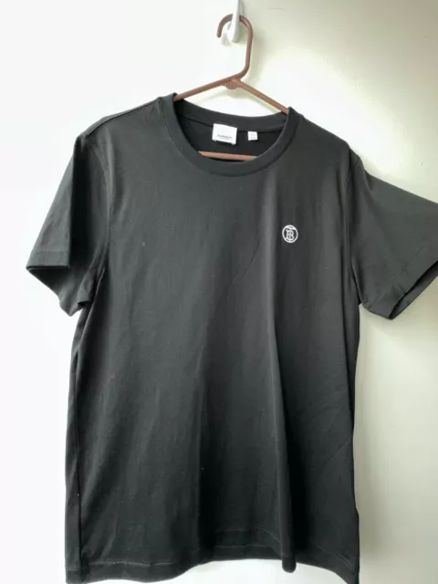 Authentic Men's BURBERRY Black T-Shirt Size Large