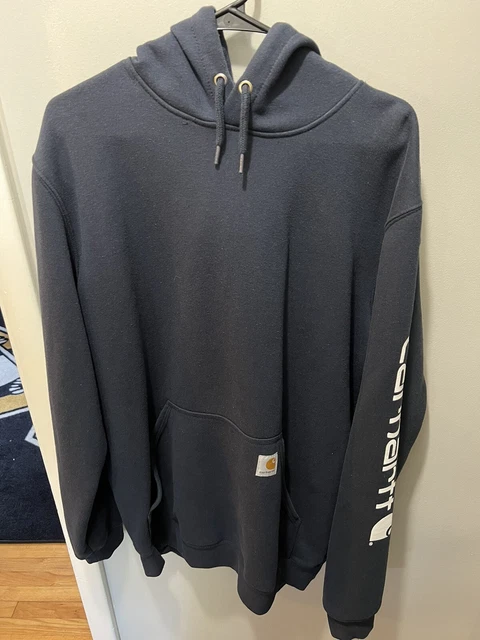 Carhartt Hoodie Men’s Large Tall Navy (Loose Fit Midweight)