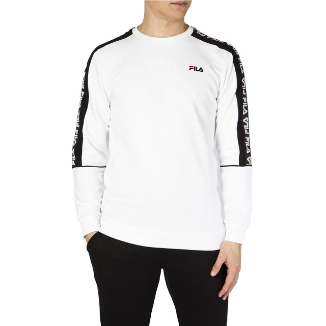 Fila Felpa da Uomo Girocollo Teom Bianca Codice 688812-E08 - 9M