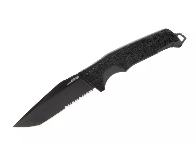 SOG Trident FX Serrated Blackout Messer Taktisch Nylonscheide 4116 GRN ✔️02SG385