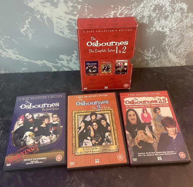 ⭐︎ The Osbournes コンプリートセット Season 1,&2⭐︎ THE OSBOURNES COMPLETE Series 1 & 2 & 2.5 DVD 6 Disc Box Set Ozzy