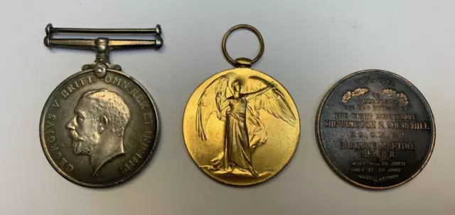 Ww1 Medals Pair Awarded 48422 Pte W Kirby Nottingham & Derby Regiment