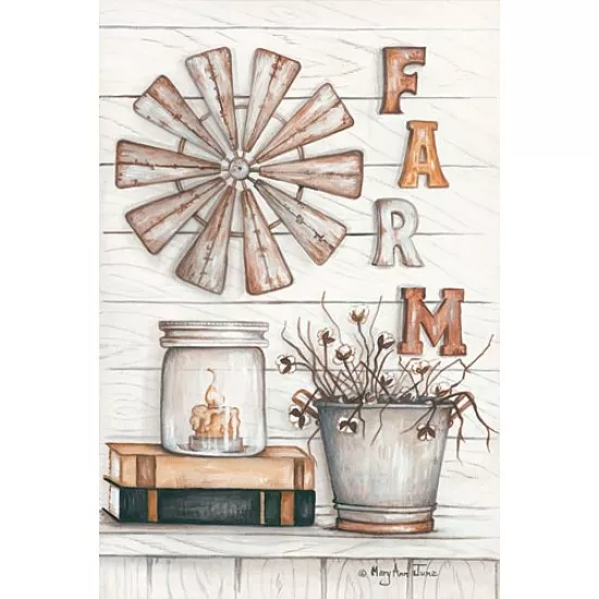 Art Print, Framed or Plaque By Mary Ann June  - Farm - MARY496A