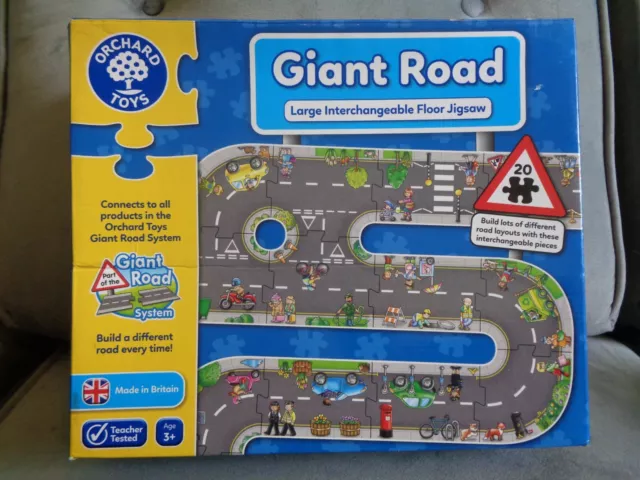 Orchard Toys Giant Road Large Interchangeable Floor Jigsaw 20 Piece Puzzle 3+