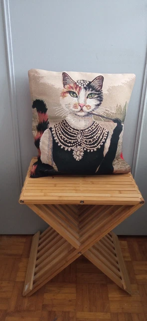 Housse de Coussin - Personnages anciens - Multicolore - Carré