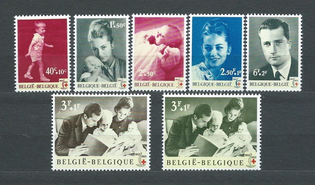 BELGIË BELGIQUE - 1963 YT 1262 à 1268 - TIMBRES NEUFS** MNH LUXE