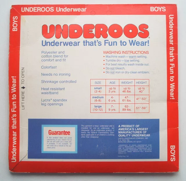 Tarzan Boy's Underwear Set 1983 NEU ungetragen & ungewaschen 2