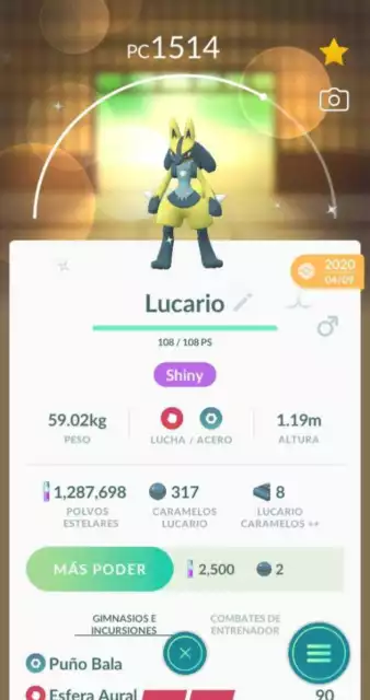 SHINY LUCARIO TRADING Pokemon Go EUR 23,27 - PicClick FR