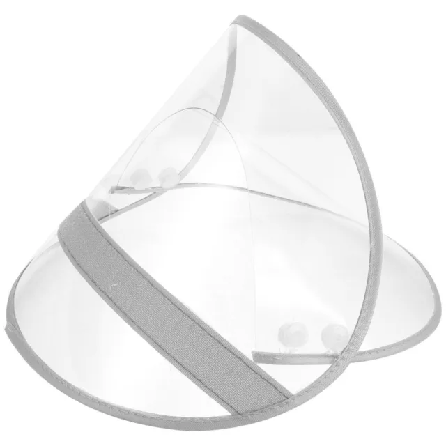 Cappello impermeabile scudo cappello trasparente tesa poncho protezione viso impermeabile