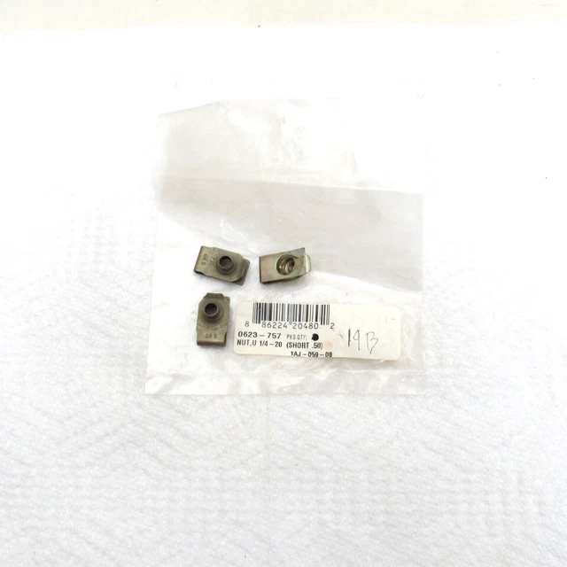 ARCTIC CAT SNOWMOBILE OEM 1/420 U Nuts Clips (short .50) 0623757 Set