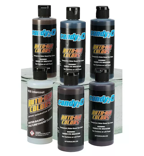 AutoAir Candy2o Kit WARM 5 colori aerografo + 1 Mix Additive da 120 ML (KITWARM)