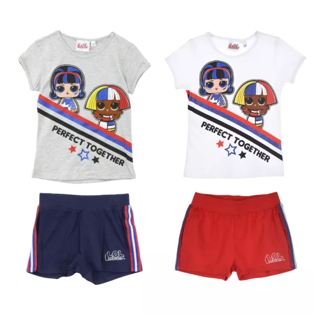 LOL Surprise Short Sleeve T Shirt and Shorts Set - 4-10 Years