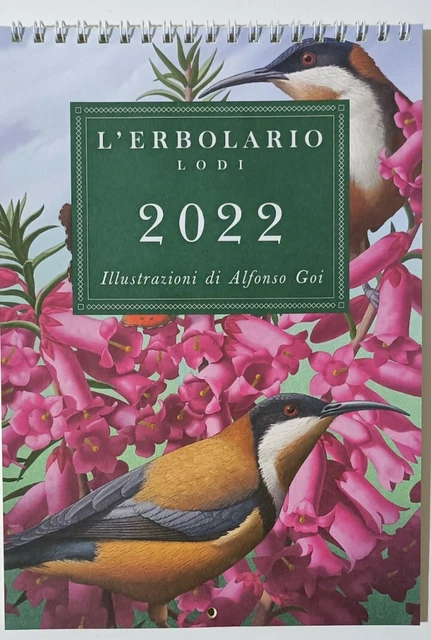 L'erbolario CALENDARIO 2022 da parete, Illustrazioni di Alfonso Goi