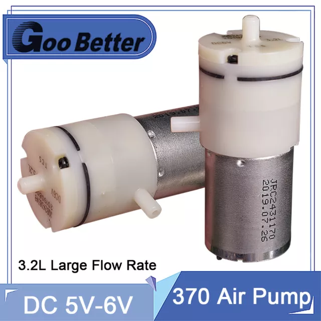DC 12V LARGE Flow Mini Piston Vacuum Air Pump Negative Pressure
