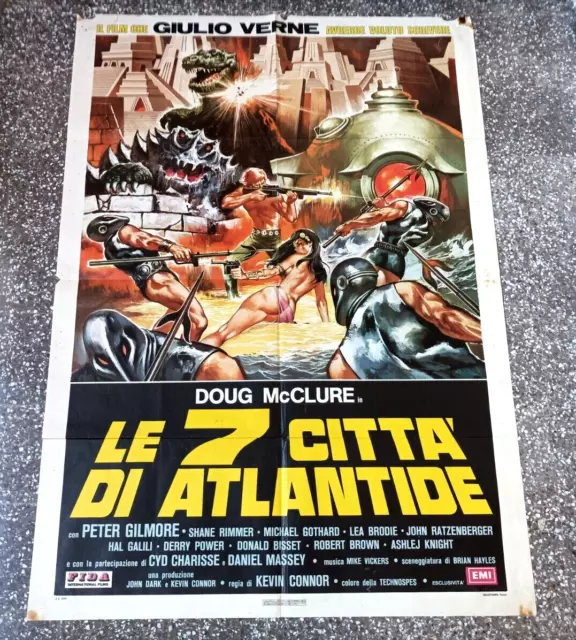 Manifesto originale 2F - LE 7 CITTÀ DI ATLANTIDE - Movie Poster Affiche